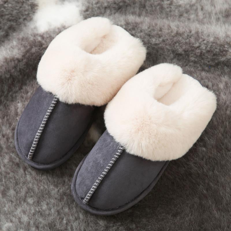 Women'S Slippers Soft Plush Winter Warm House Shoes Fluffy Memory Foam House Bedroom Slippers