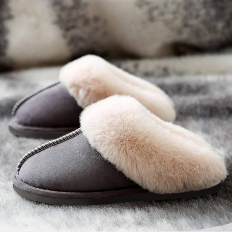 Women'S Slippers Soft Plush Winter Warm House Shoes Fluffy Memory Foam House Bedroom Slippers