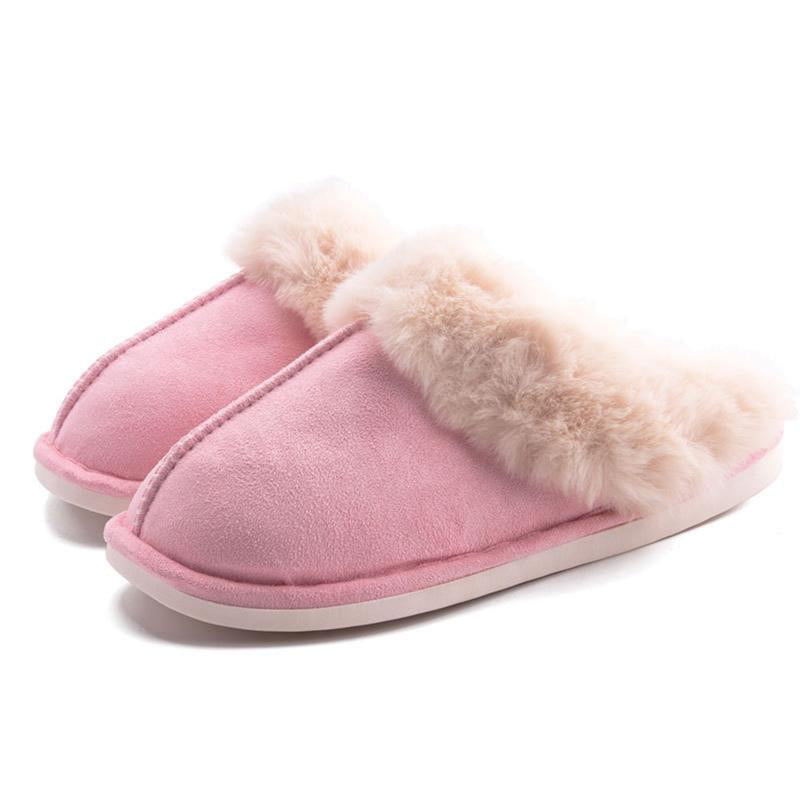 Women'S Slippers Soft Plush Winter Warm House Shoes Fluffy Memory Foam House Bedroom Slippers