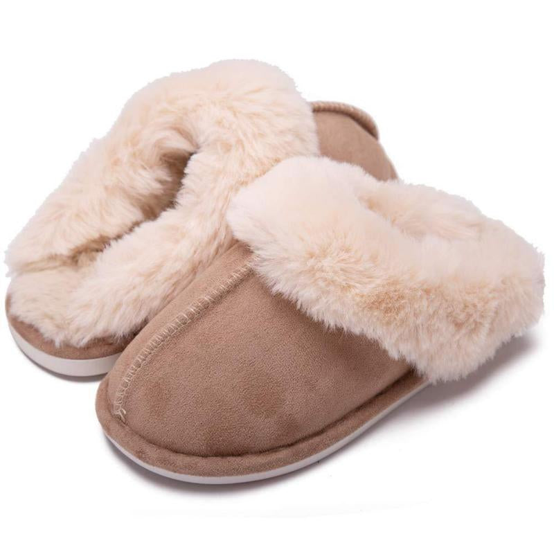 Women'S Slippers Soft Plush Winter Warm House Shoes Fluffy Memory Foam House Bedroom Slippers
